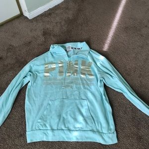 light blue PINK sweater